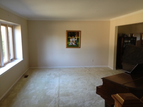 The original living room, boring, bland and beige.  